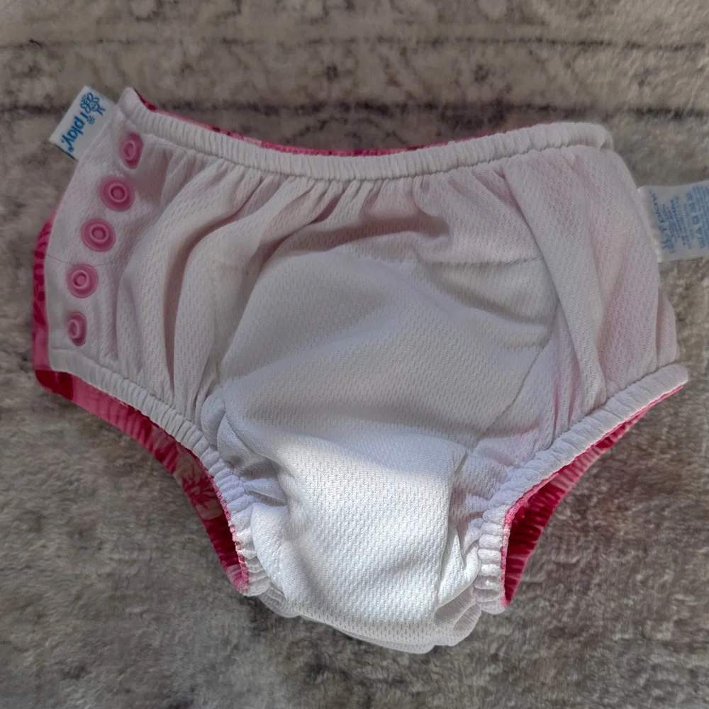 iplay EUC 18 mo Pink Floral Kids Swim Diaper